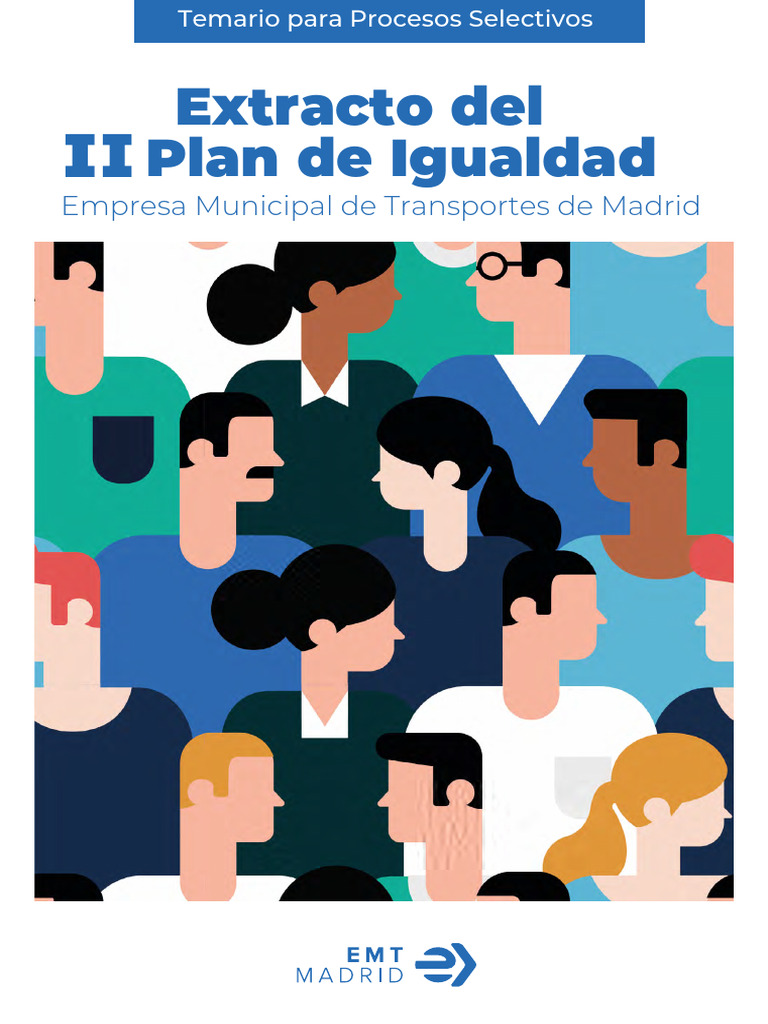 Plan de Igualdad EMT Madrid 2024 | PDF | Igualdad de género | Estudios ...