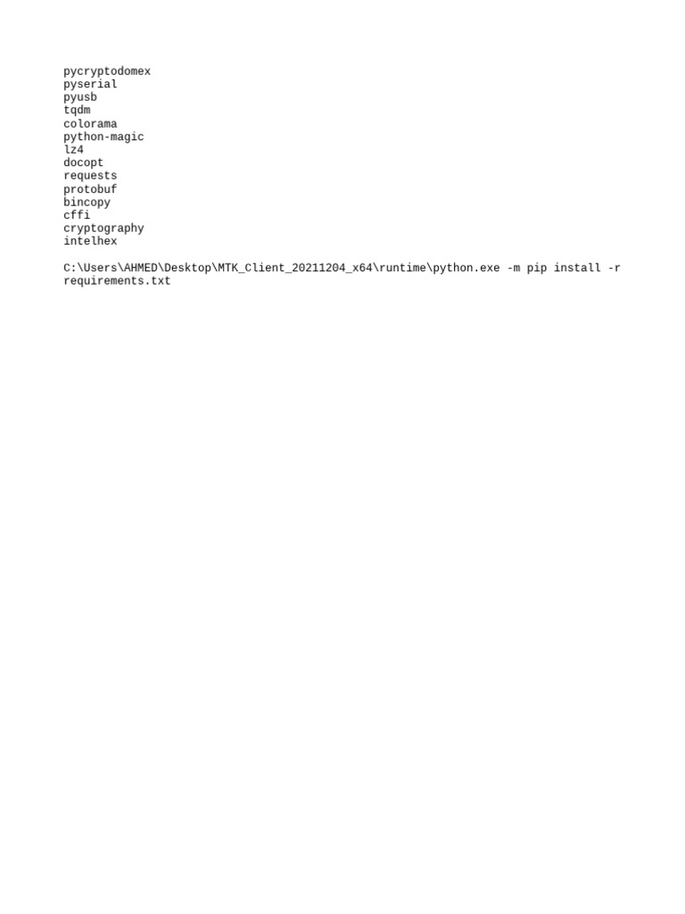 Python Package Requirements List | PDF