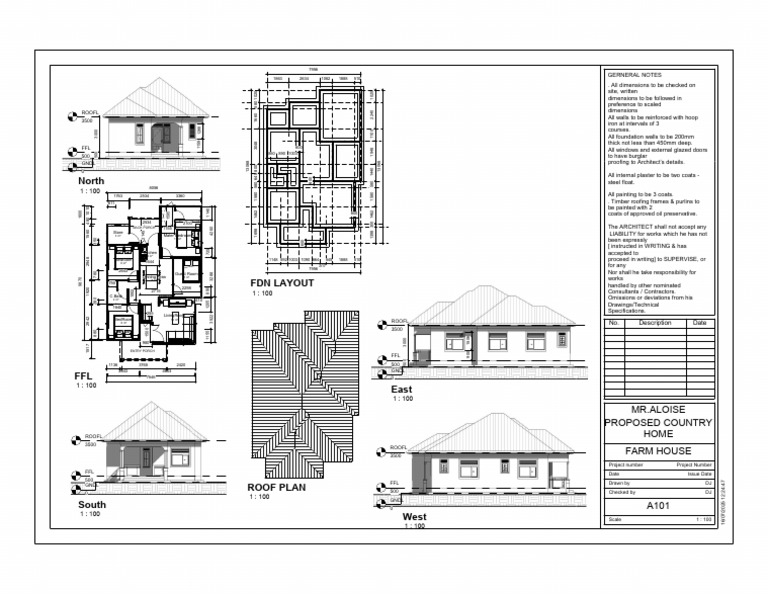 Public Market Architectural Plans | PDF | Building Technology ...