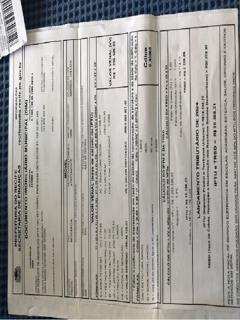 Iptu Do Imóvel Avaliando Pdf