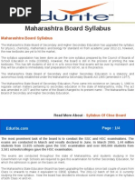 Maharashtra Board Syllabus