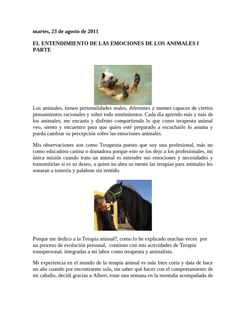 Healing Touch Animals | PDF | Alergia | Las emociones