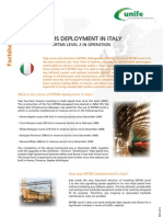 ERTMS Facts Sheet 4 - ERTMS Deployment in Italy