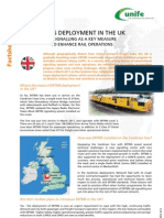 ERTMS Facts Sheet 14 - ERTMS Deployment in The UK