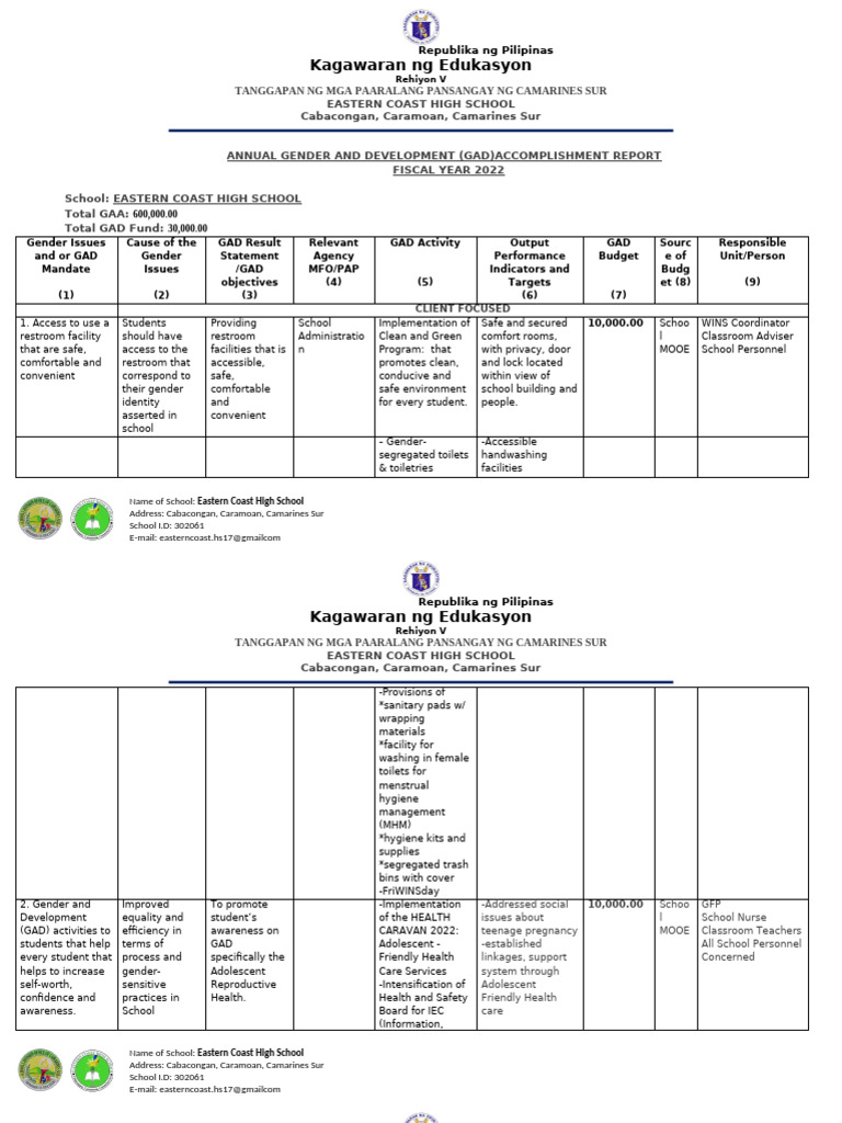 Final Accomp. Report Echs-1 | PDF
