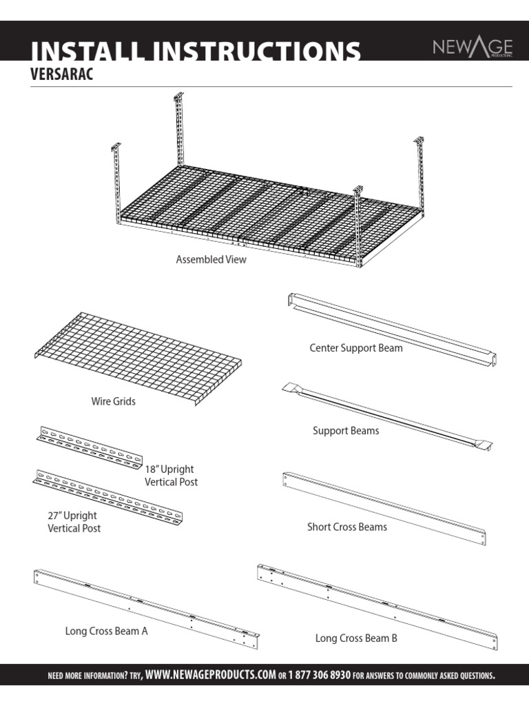 Install Instructions: Versarac | PDF | Implied Warranty
