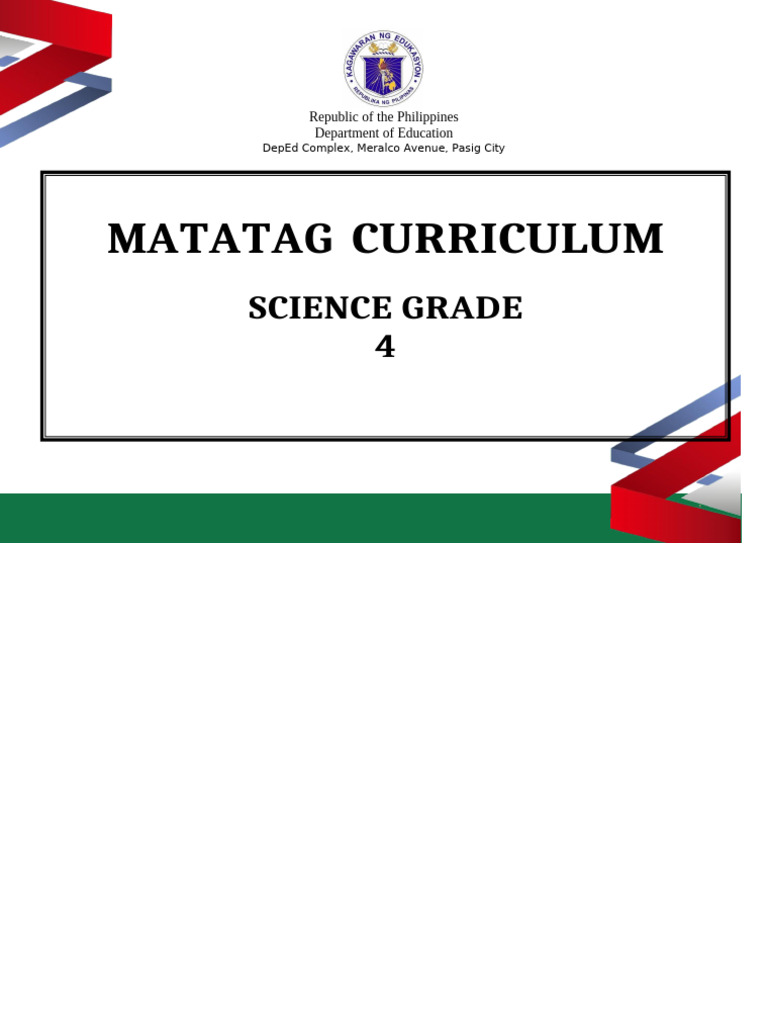 Matatag Science Cg Grade 4 Pdf Light Force