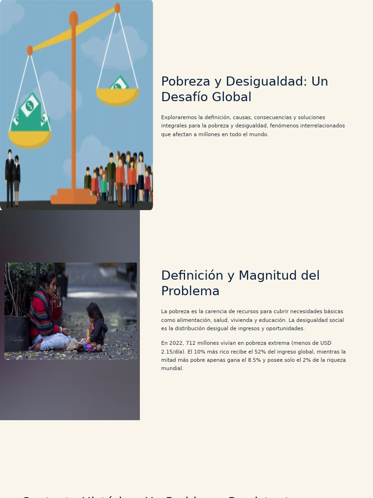 Pobreza y Desigualdad: Causas y Soluciones | PDF | Discriminación y ...
