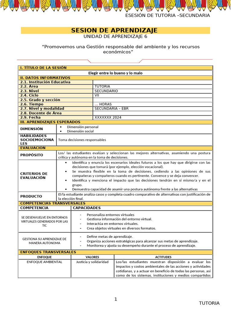 Toma de Decisiones en Secundaria | PDF | Maestros | Aprendizaje