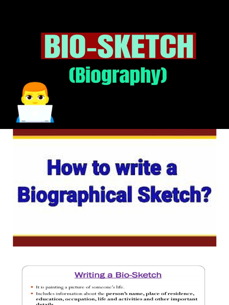 Writing a Bio-Sketch for Class 8 | PDF | Chess | Chess Theory