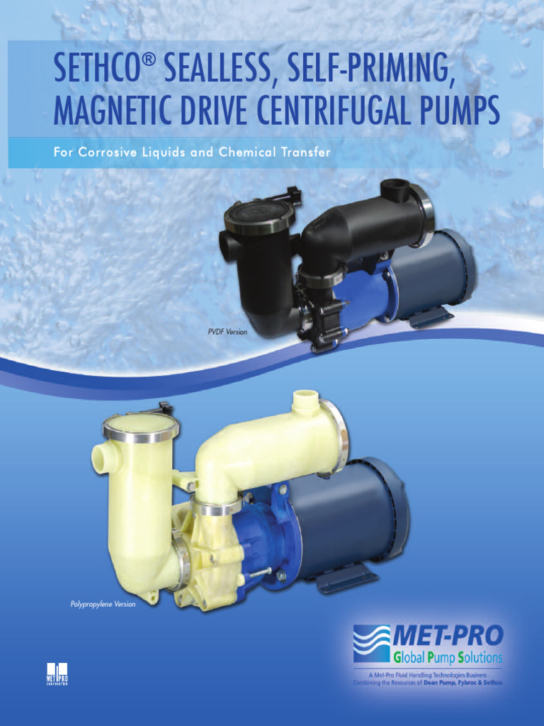 Met ProSethcoPMSPKMSPBulletin350AEN | PDF | Pump | Chemical Engineering