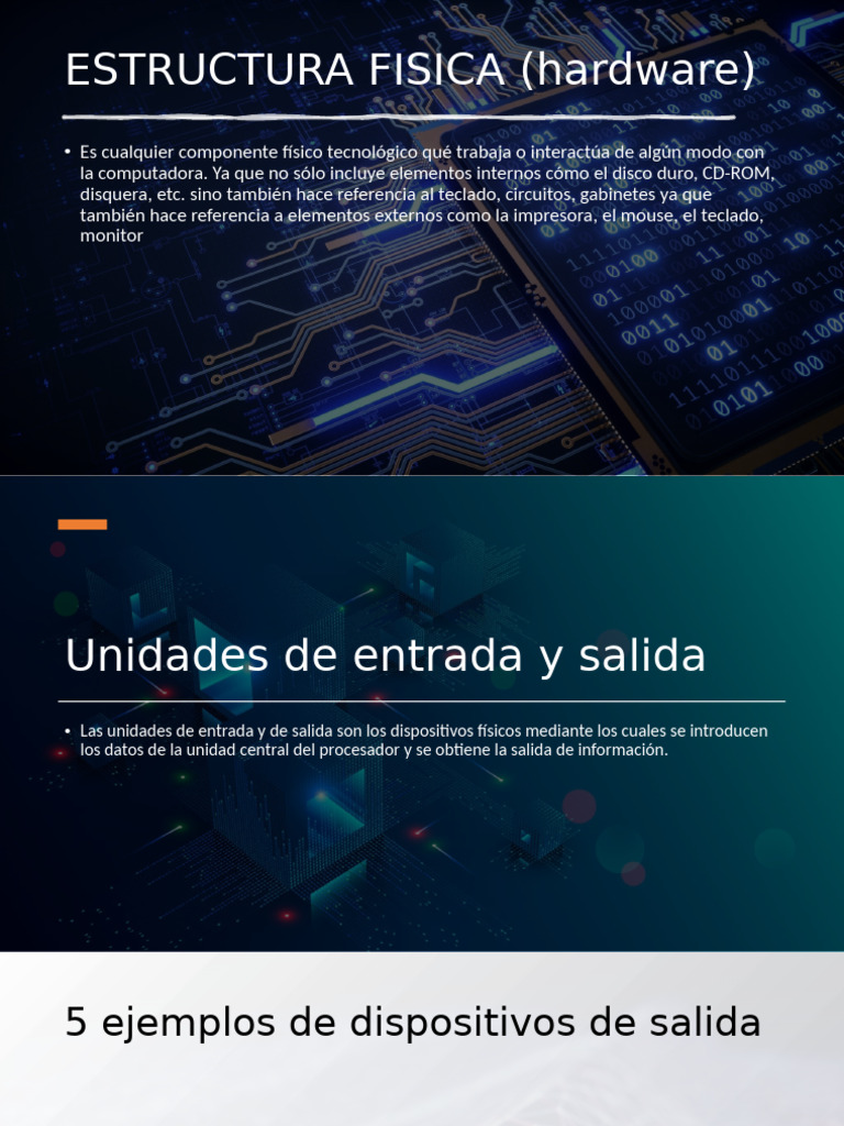 Estructura de Hardware y Software Informático | PDF | Hardware de la ...