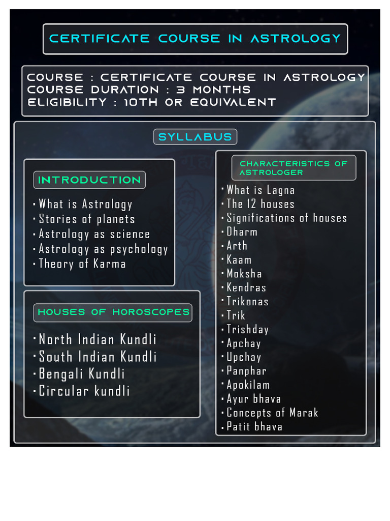Astrology Syllabus | PDF