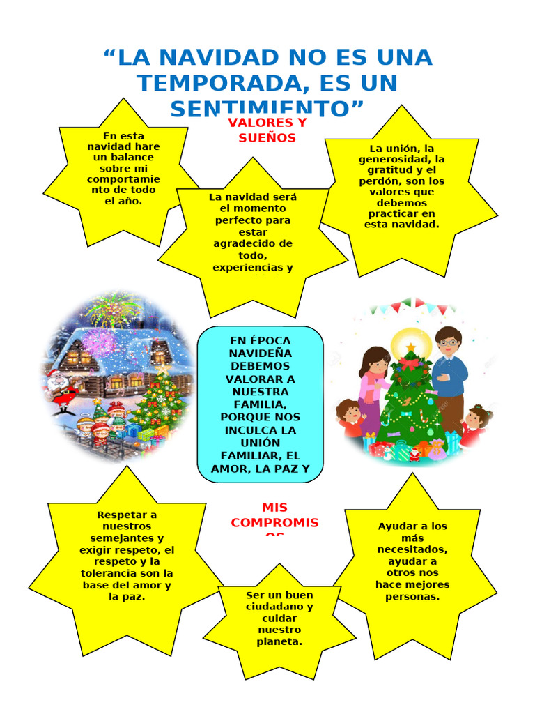 Infografía de Valores Navideños para Niños | PDF