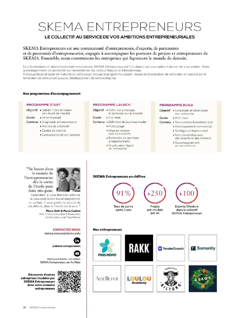 Skema Entrepreneurs MSC Programs | PDF