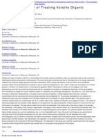 Experimental Study of Treating Volatile Organic Compounds