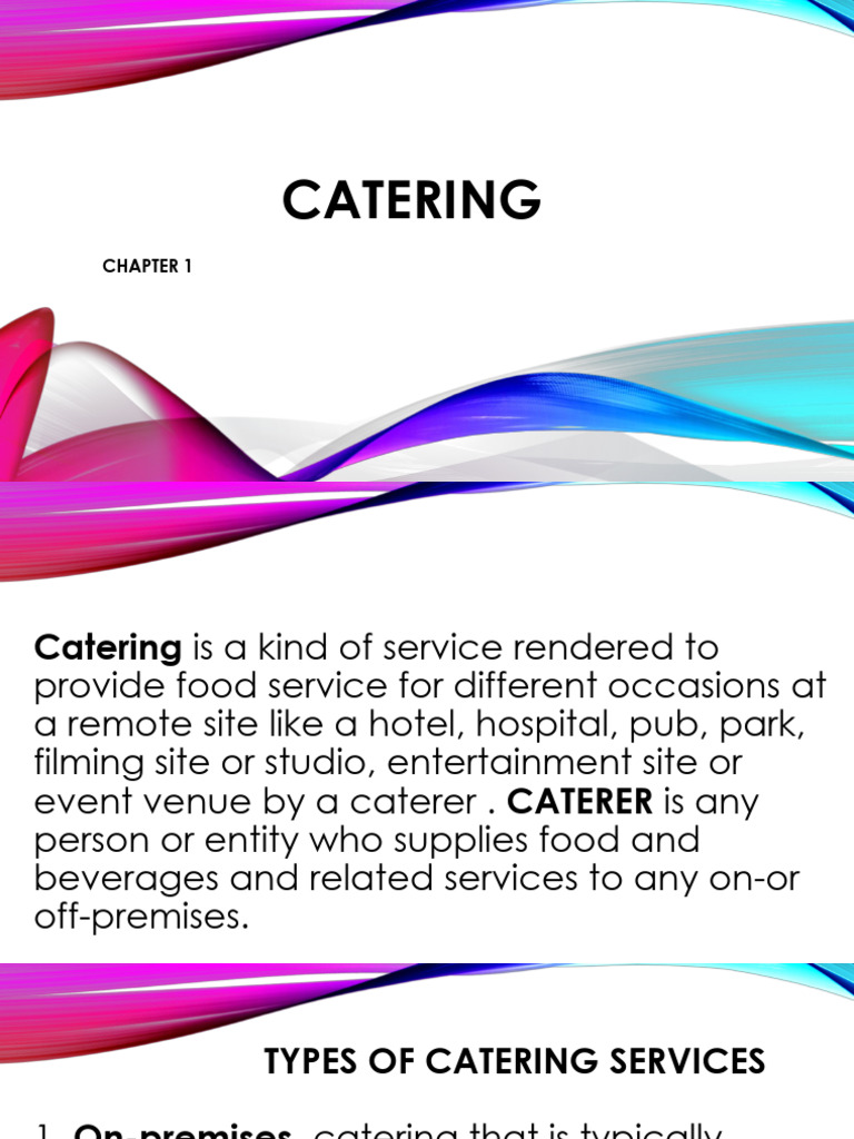Comprehensive Guide to Catering Services | PDF | Cookware And Bakeware ...