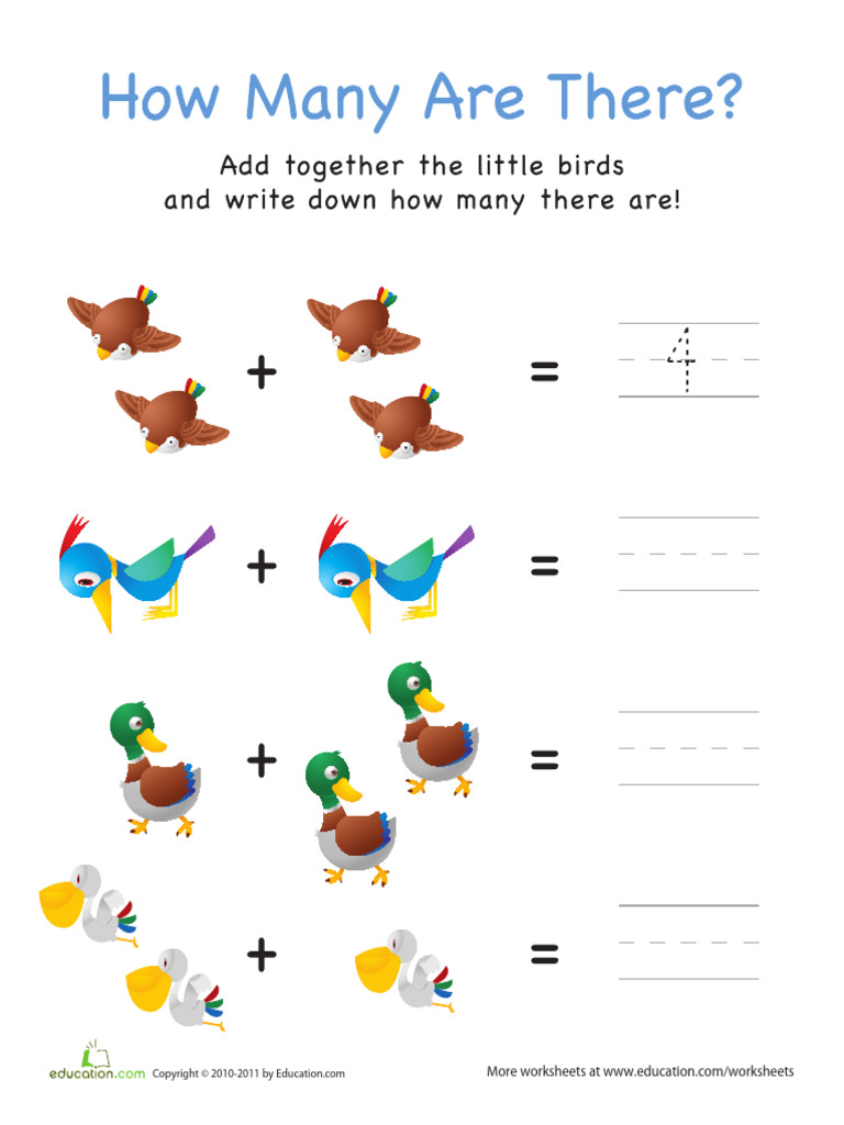 Kindergarten Addition Worksheets | PDF | Agriculture