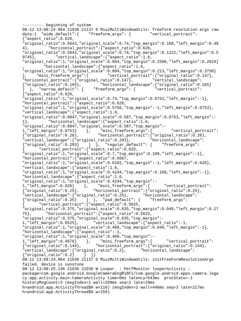 Freeform Resolution Parameters Log | PDF | Software | Computer Programming