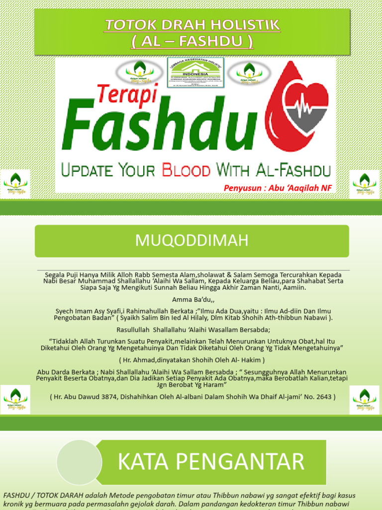 Metode Fashdu: Terapi Darah Holistik | PDF