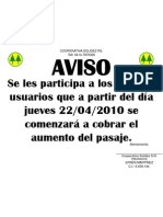 Aviso Cooperativa