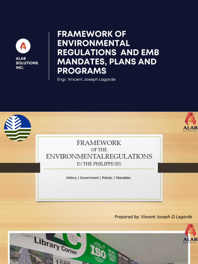 Framework of the Environmental Regulation in the Philippines | PDF ...