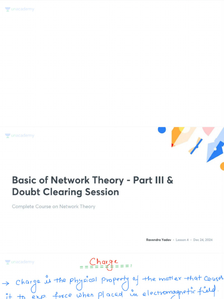 Basic of Network Theory - Part III With Anno 1752569118423 | PDF