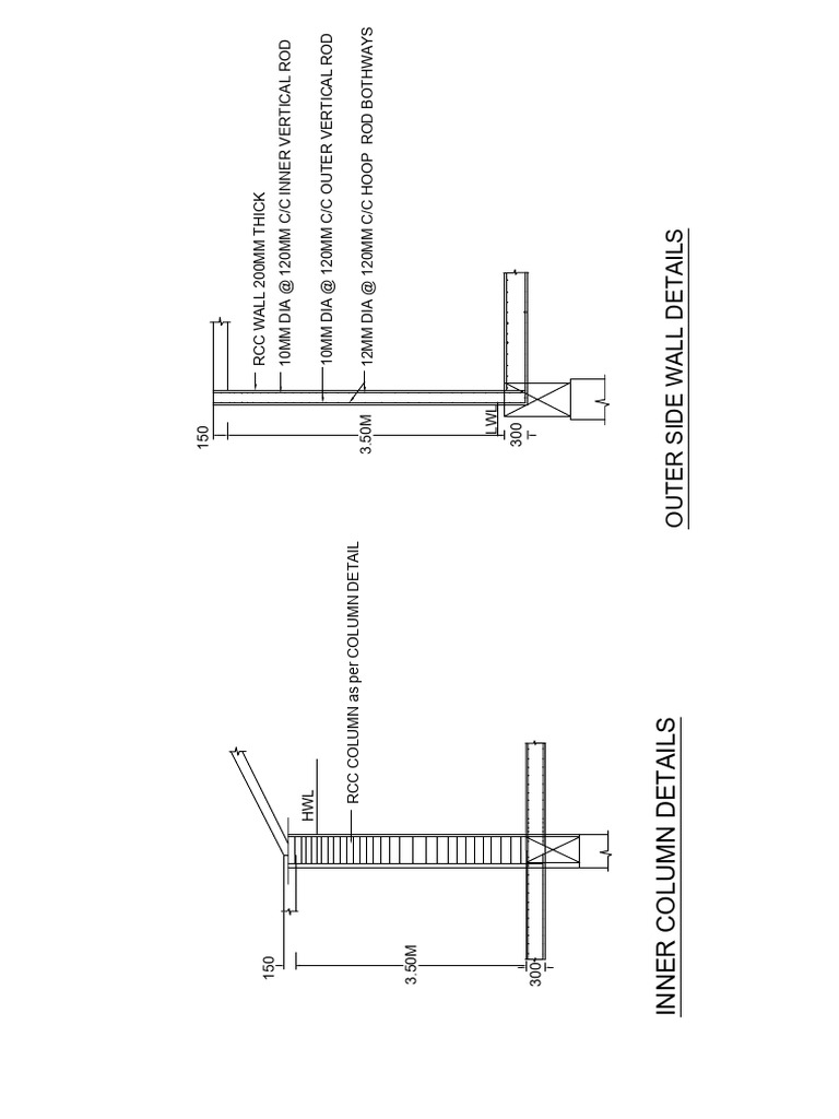 RCC Wall and Column Specifications | PDF