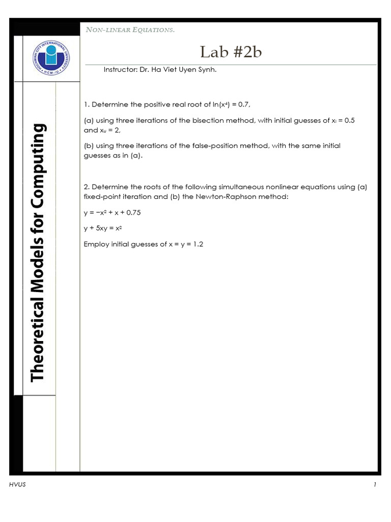US TMC Lab #2b 2016 | PDF