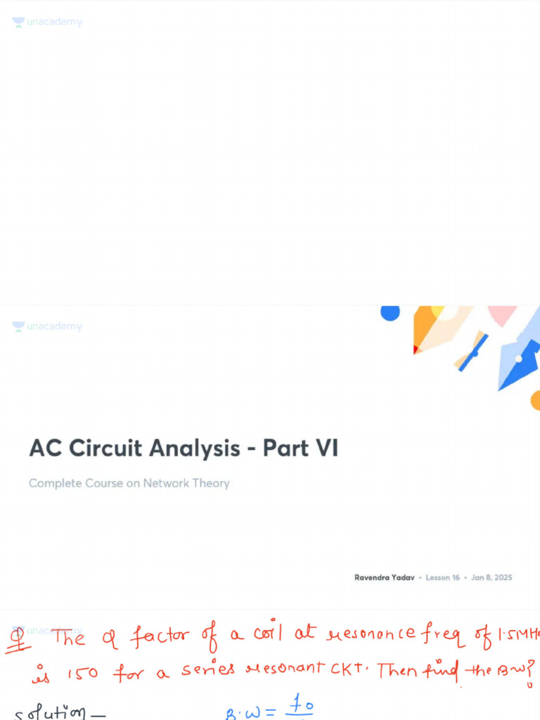 AC Circuit Analysis - Part VI With Anno 1752569258157 | PDF