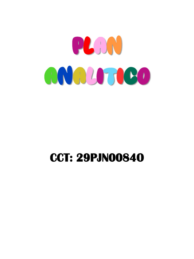 Plan Analítico para Preescolar 2024-2025 | PDF | Evaluación | Aprendizaje