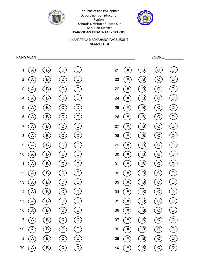 Bubble Sheets2 | PDF