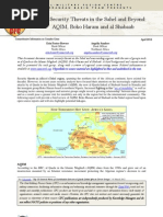 Security Threats in the Sahel and Beyond