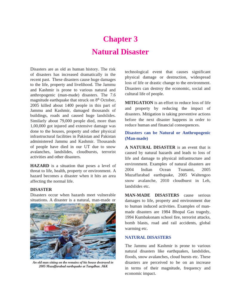 Chapter 3 Natural Disaster | PDF | Flood | Drought