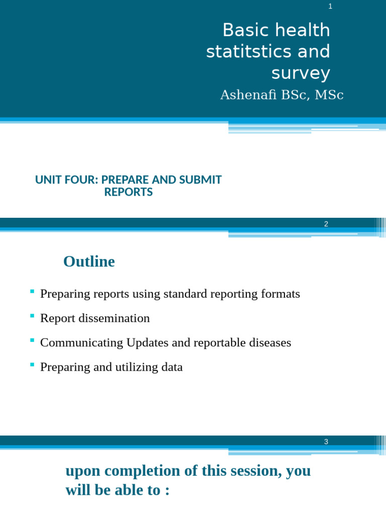 Health Reporting and Data Management Guide | PDF | Health Care