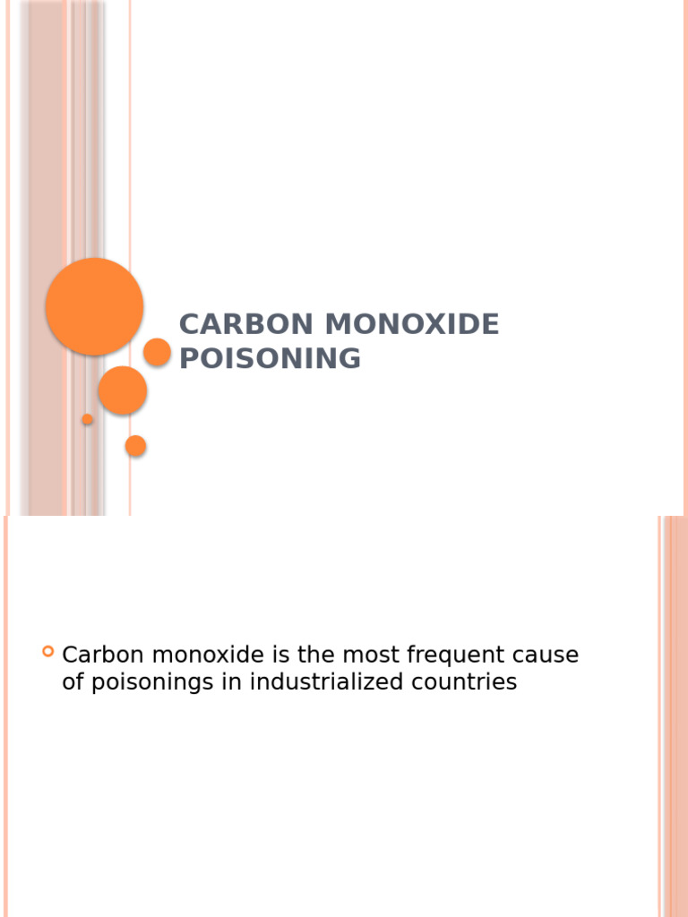 Carbon Monoxide Poisoning | PDF | Cyanide | Carbon Monoxide