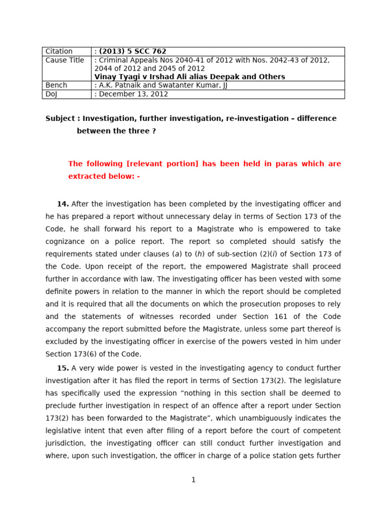 Si1627006296What Is Investigation, Further Investigation, Re ...
