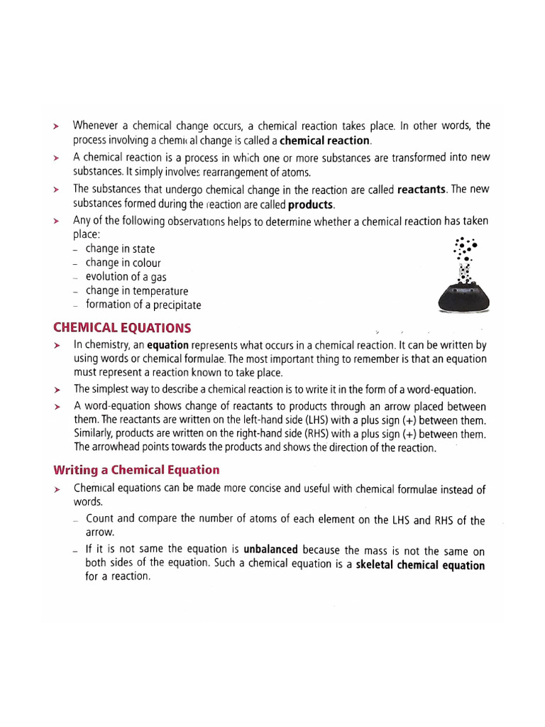 10th Chemistry CH 1-5 Scanned Notes | PDF