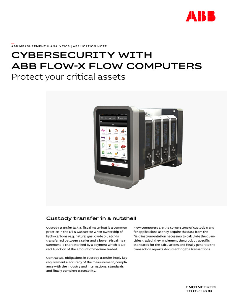 Application Note - Cybersecurity With ABB Flow-X - Digital | PDF ...