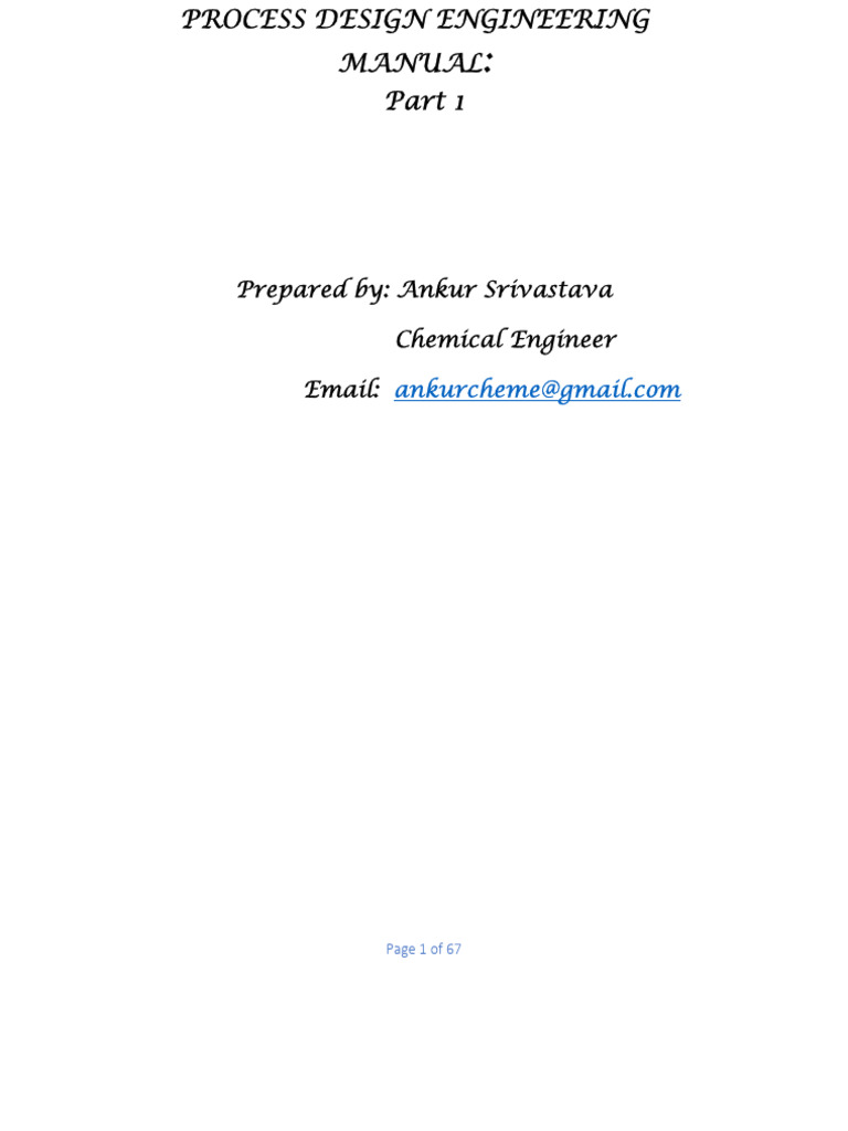 Process Design Engineering Manual Part 1 | PDF | Evaporation | Adsorption