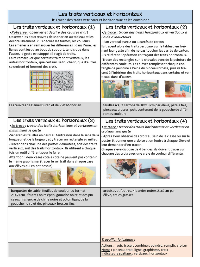 Tracer Traits Verticaux et Horizontaux | PDF | Peintures