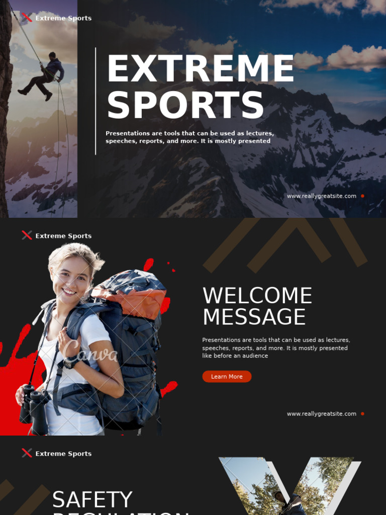 Extreme Sports Presentation Guide | PDF | Outdoor Recreation | Sports