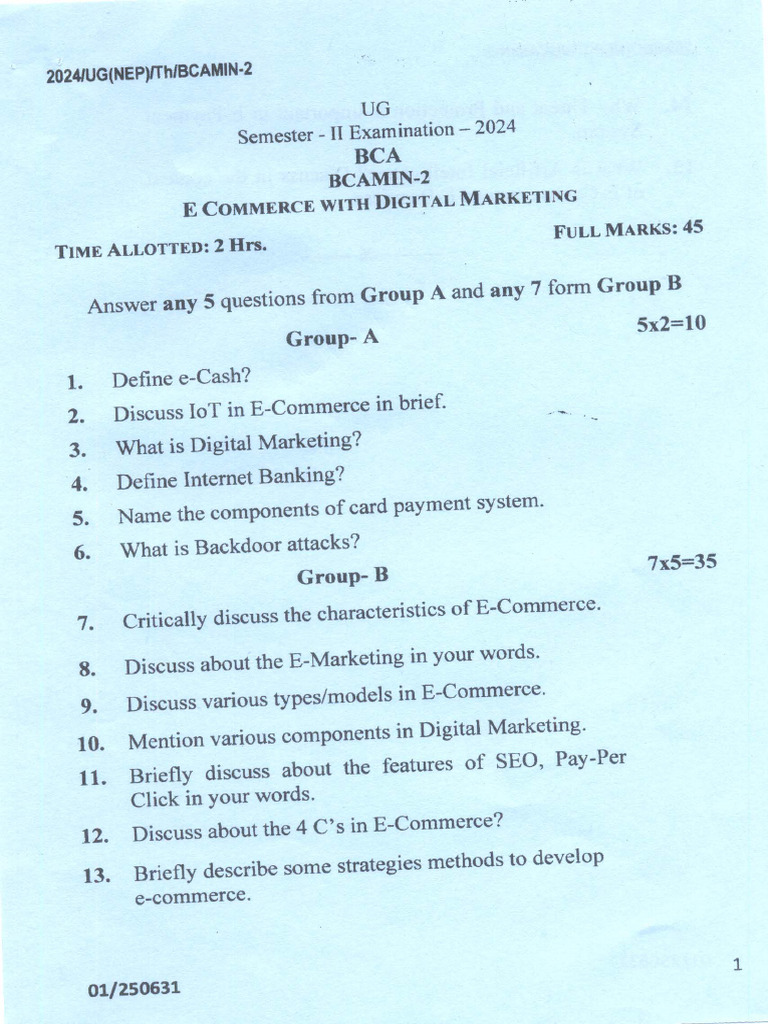E-Commerce With Digital Marketing | PDF