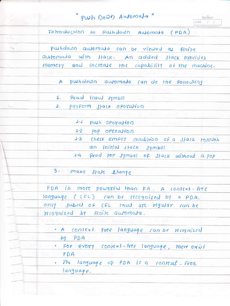 PDA Input Processing Techniques | PDF