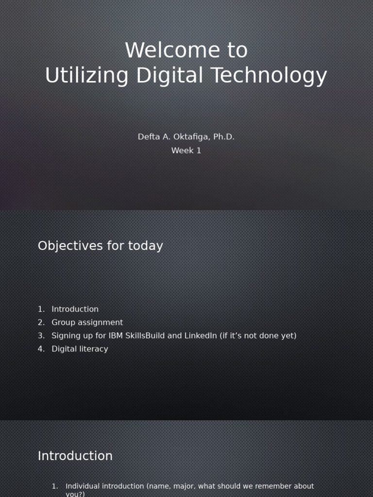 Week 1 | PDF | Computing | Cyberspace