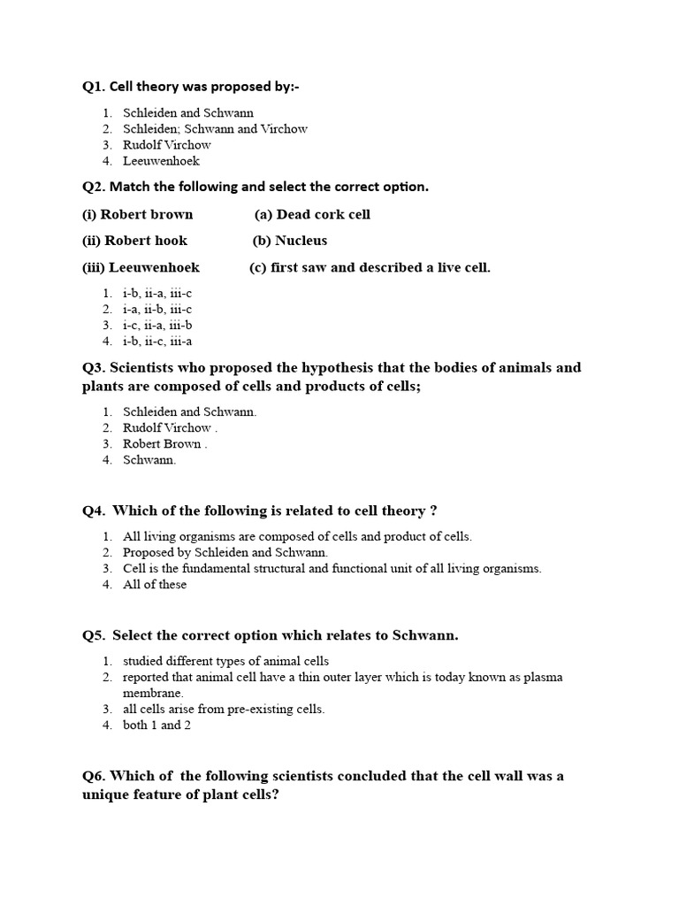 Botany Paper | PDF | Cell Nucleus | Cell (Biology)