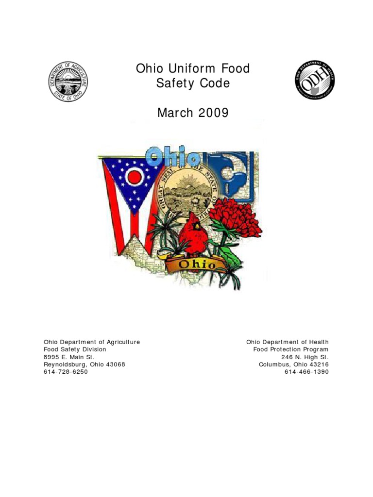 Ohio Food Code MARCH 09 3717 1 Federal Food Foods