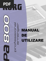 Download Manual Korg Pa 800 Ro by Andrei Petrusca SN90153030 doc pdf