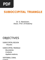 Suboccipital Triangle Anatomy Overview | PDF | Neck | Vertebra