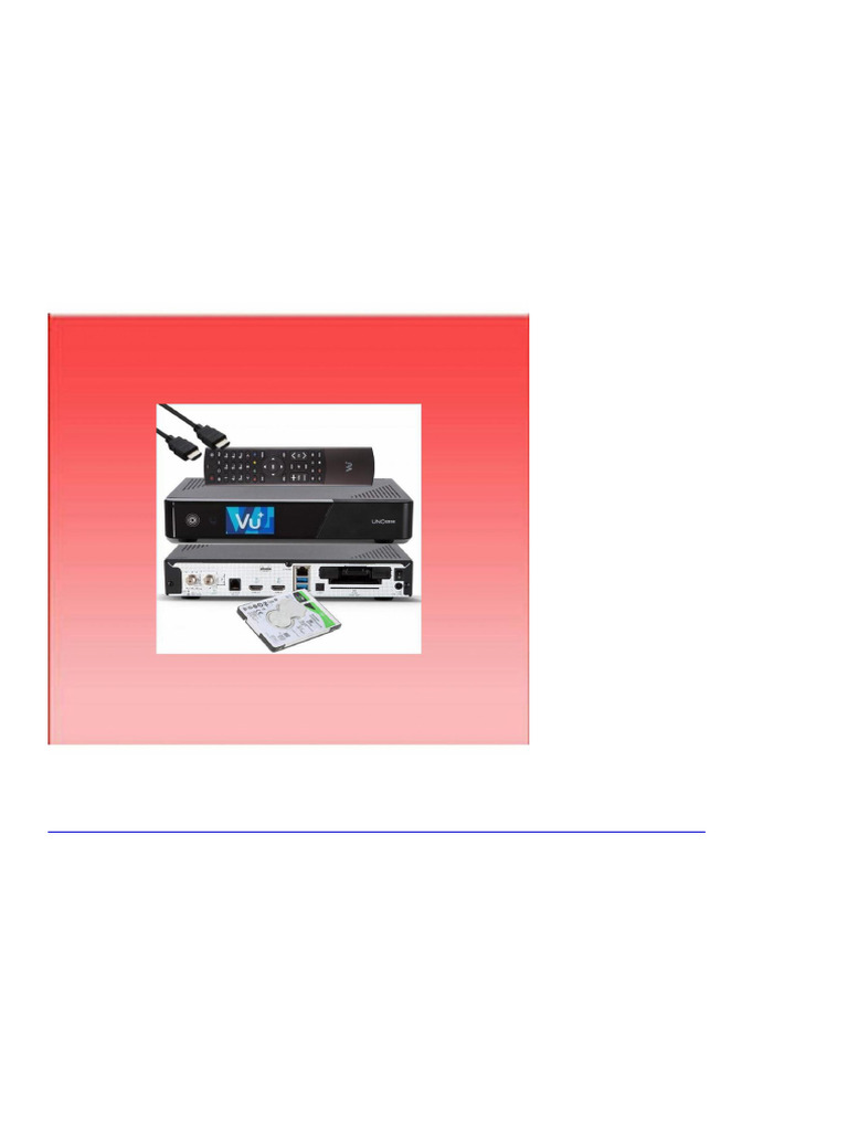 5306 VU UNO 4K SE - UHD HDR 1x DVB-S2 FBC Sat Twin Tuner E2 Linux ...